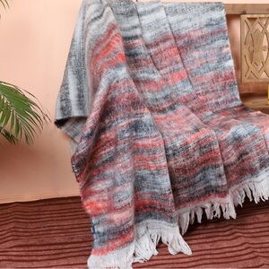 Pottery Barn Made in India Multicolor Woven‎ Throw Blanket